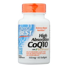 Doctor's Best - Coq10 Hi Absorb 100mg - 1 Each-60 Sgel