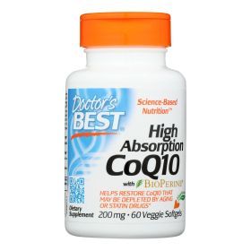 Doctor's Best - Coq10 Hi Absorb 200mg - 1 Each-60 Sgel