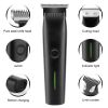 Beard Trimmer, 3 in 1 Hair Clippers and Mens Grooming Kit, Face, Nose, Ear Hair Trimmer - Black