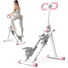 Stair Climber, Cardio Mountain Climbing Machine, Commercial Mountain Climbing Machine, Gym Mountain Climbing Machine, Stair Climbing Machine, Fit (Color: Pink)